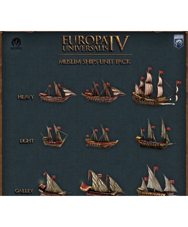 Europa Universalis IV - Muslim Ships Unit Pack DLC Steam Key EUROPE